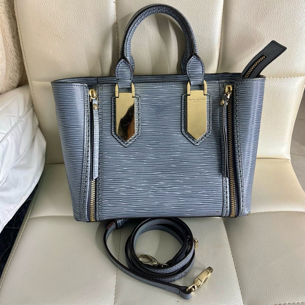 Henri Bendel Mini A List Denim Blue